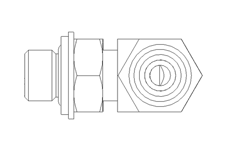 Threaded elbow connector L 6 G1/8" St-Zn