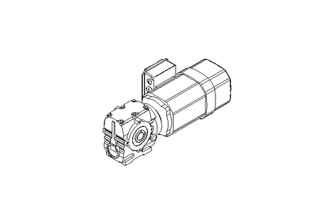 Worm gear motor 0.55kW 50 1/min