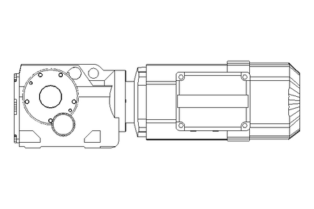 Kegelradgetriebemotor 0,55kW 50 1/min