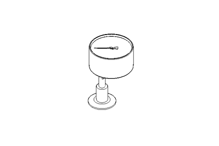 Manometer RCh 100-3 Clamp 0-10 bar