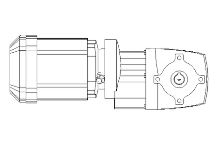 Right-angle geared motor 0.37kW 26 1/min