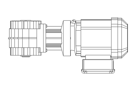 Right-angle geared motor 0.37kW 26 1/min