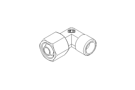 Racor roscado acodado 8 M14x1,5 1.4571