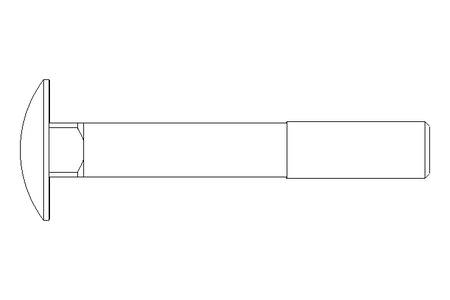 Round head screw M12x80 DIN603