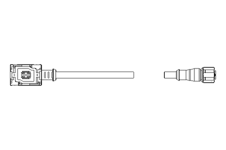 Anschlussleitung ASI-Abzweig-M12 0,5 m