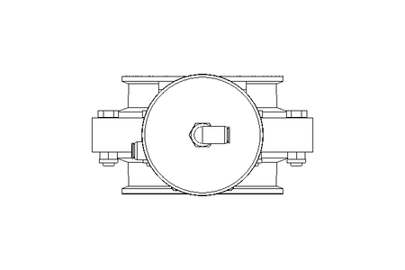 Butterfly valve B DN100 CVC AA H