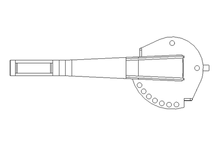 Absperrklappe DN50 mit Hebel