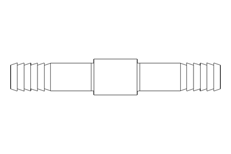 Schlauchverbinder D25 PVDF