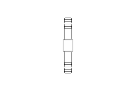 HOSE CONNECTOR D25 PVDF