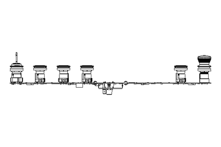 Tastenmodul Einbau 4 Tasten ASi