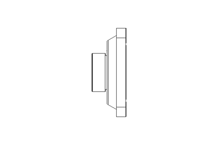 Flange bearing four fixing holes