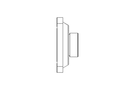 Flange bearing four fixing holes