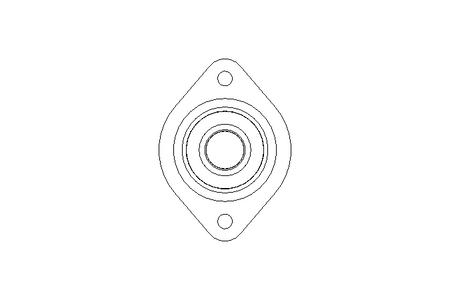 Flange bearing FLCTE 17x58.7x28.6