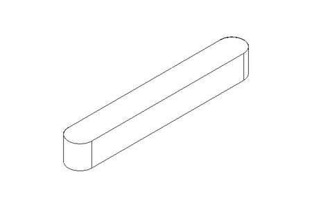 Passfeder DIN6885-1 A 45x6x6 1.0503+CR