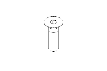 Countersunk head screw M10x35 A2 70