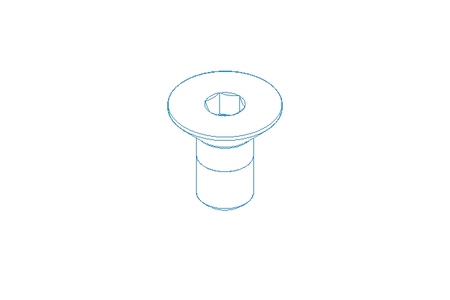 Countersunk head screw M4x8 A2 70