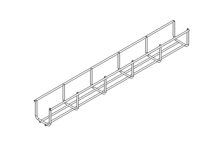 Gitterrinne 60x60x2000