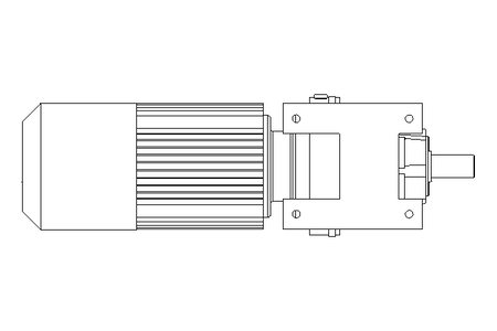 Stirnradgetriebemotor 0,55kW 47 1/min