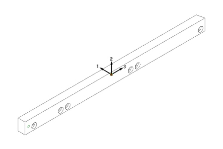 profiled guide, 80x50x1286