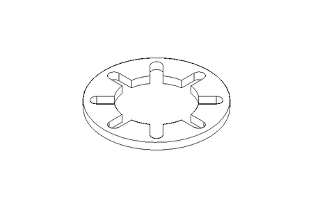 Toothed lock washer J 6.4 A2 DIN6797