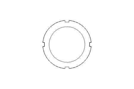 Гайка с пазом M65x2 ST DIN981