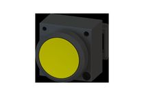 ILLUMINATING PUSH BUTTON, YELLOW, FLAT