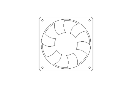 Axial blower 230V 19W