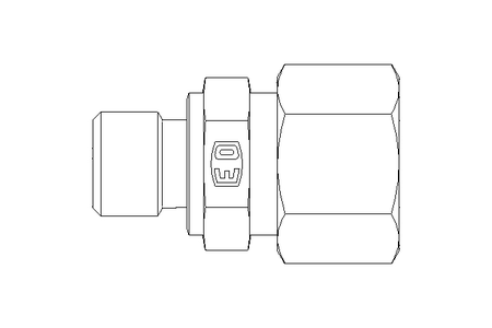 Rohrverschraubung L 12 G1/4" 1.4571