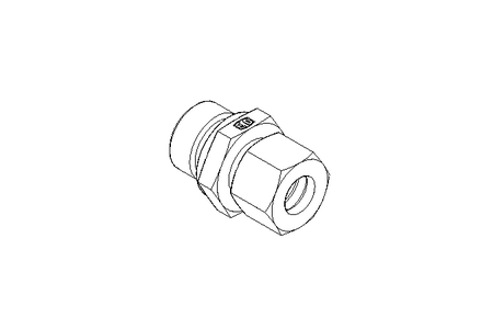 Rohrverschraubung L 12 G1/2" 1.4571