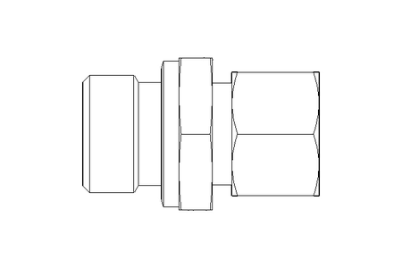 Rohrverschraubung L 12 G1/2" 1.4571