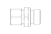 Rohrverschraubung L 12 G1/2" 1.4571