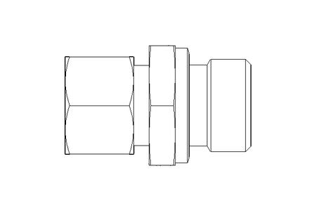 Rohrverschraubung L 12 G1/2" 1.4571