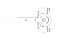 Disk valve, man. SVS1F   DN 125