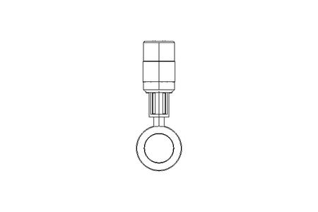 Flap valve, pneum. PN10