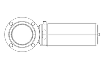 Flap valve, pn. K667D   DN 80