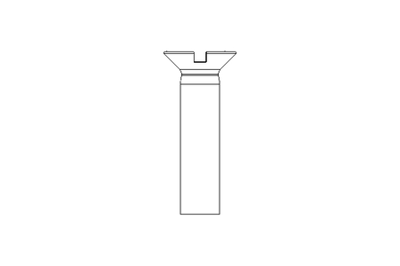 SLOTTED COUNTERSUNK SCREW A2-70