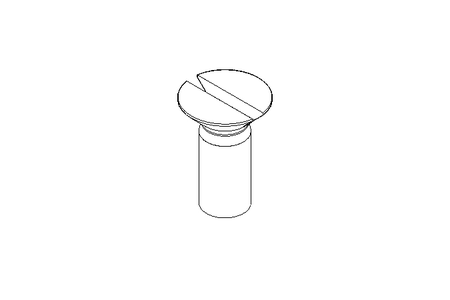 SLOTTED COUNTERSUNK SCREW A2-70