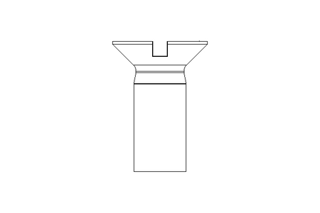 SLOTTED COUNTERSUNK SCREW A2-70