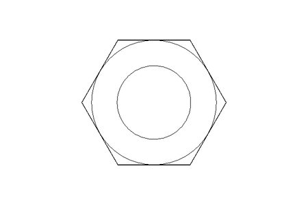 Hexagon nut M12x1.25 St-Zn DIN439