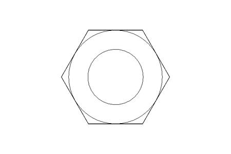 Écrou hexagonal M12x1,25 St-Zn DIN439