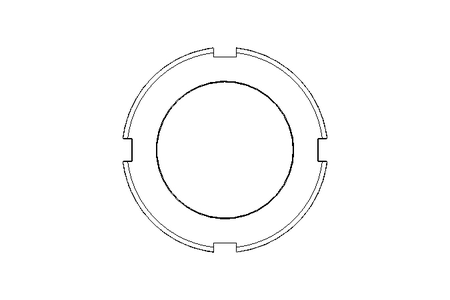 Porca ranhurada M30x1,5 ST