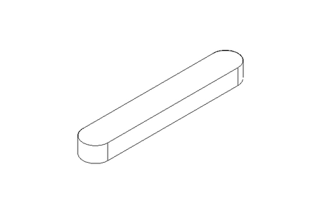 Passfeder DIN6885-1 A 100x16x10